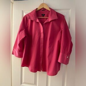 TALBOTS Women's 3/4 Sleeve Botton Down Shirt